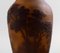 Französische Kunstglas Vase mit Bäumen von Emile Gallé, 1900er 3