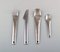 Scandinavian Modernist Stainless Steel Cutlery, 1970s, Set of 16 2