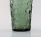 Finnische Vase aus Mundgeblasenem Grünem Glas, 1970er 4