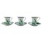 Jungle Coffee Cups with Saucer by Gianni Versace for Rosenthal, Set of 6 1