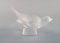 Owl and Bird in Clear Art Glass by R. Lalique, 1960s, Set of 2 6