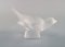 Owl and Bird in Clear Art Glass by R. Lalique, 1960s, Set of 2, Image 6