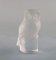 Owl and Bird in Clear Art Glass by R. Lalique, 1960s, Set of 2 7