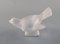 Owl and Bird in Clear Art Glass by R. Lalique, 1960s, Set of 2 2