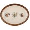 Royal Copenhagen Serving Dish in Porcelain with Floral Motifs and Gold Border, Image 1