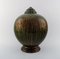 Vaso Art Déco con coperchio in ceramica di Lucien Brisdoux, Francia, anni '20, Immagine 2