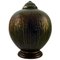 Art Deco Pottery Lidded Vase by Lucien Brisdoux, France, 1920s 1