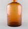 Large Vase Bottle in Light Brown Art Glass by Otto Brauer for Holmegaard, 1960s 3