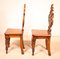 Antique Art Deco English Hall Chairs, Set of 2 6