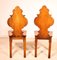 Antique Art Deco English Hall Chairs, Set of 2, Image 7