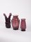Art Deco Belgian Glass Vases, Set of 3, Image 1