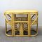 Bamboo and Rattan Game Table & Chairs Set, 1970s, Image 1