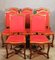 Antique Regency Carved Oak Dining Chairs, Set of 8 13