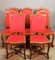 Antique Regency Carved Oak Dining Chairs, Set of 8, Image 13