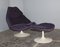 Violet Disc Base Model F585 Armchair and Ottoman Set by Geoffrey D.Harcourt for Artifort, 1960s, Set of 2 7