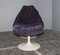 Violet Disc Base Model F585 Armchair and Ottoman Set by Geoffrey D.Harcourt for Artifort, 1960s, Set of 2, Image 6