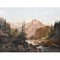 19th Century Shepherd and Flock Mountain Landscape Painting by Godchaux Emile 2