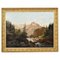 19th Century Shepherd and Flock Mountain Landscape Painting by Godchaux Emile 1