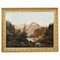 19th Century Shepherd and Flock Mountain Landscape Painting by Godchaux Emile, Image 1
