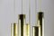 Chandelier with 7-Lights in Gilt Brass, 1970s 4