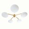 Glass and Brass Flush Mount Star Ceiling Lamp, 2009, Image 5