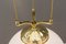 Jugendstil Adjustable Chandelier with White Opaline Glass, 1900s, Image 10