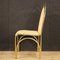 Italian Golden Metal Dining Chairs, 1970s, Set of 6 4