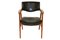 Swedish Leather and Teak Desk Chair by Erik Kirkegaard, 1960s, Image 4
