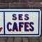 Cartel publicitario de café francés vintage esmaltado, Imagen 7