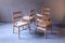 German Wicker Church Chairs, 1950s, Set of 4 5