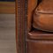 Vintage Dutch Sheepskin Leather Tub Chairs, Set of 2, Image 3