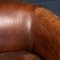 Vintage Dutch Sheepskin Leather Tub Chairs, Set of 2, Image 8
