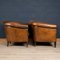 Vintage Dutch Sheepskin Leather Tub Chairs, 1980s, Set of 2 23
