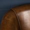 Vintage Dutch Sheepskin Leather Tub Chairs, Set of 2, Image 9