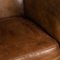 Vintage Dutch Sheepskin Leather Tub Chairs, Set of 2 6