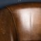 Vintage Dutch Sheepskin Leather Tub Chairs, Set of 2, Image 4