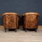 Vintage Dutch Sheepskin Leather Tub Chairs, Set of 2, Image 11