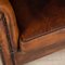 Vintage Dutch Sheepskin Leather Tub Chairs, Set of 2, Image 6