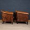 Vintage Dutch Sheepskin Leather Tub Chairs, Set of 2, Image 10