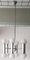 Lampada da soffitto in metallo cromato di Sciolari, Italia, anni '70, Immagine 1