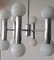 Italian Chrome Ceiling Lamp from Sciolari, 1970s 2