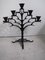 Antique Art Deco Iron Candleholder in the Style of Koloman Moser 6