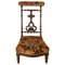 19th Century French Napoleon III Prayer Chair in Mahogany, Image 1