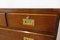 Antique English Military Campaign Style Chest of Drawers in Mahogany 8