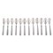 Star Teaspoons in Plated Silver by Jens H. Quistgaard, Denmark, 1960s, Set of 12 1