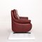 Dark Red Leather 2-Seat Sofa from Himolla 7