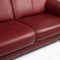 Dark Red Leather 2-Seat Sofa from Himolla, Image 3