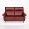 Dark Red Leather 2-Seat Sofa from Himolla, Image 6