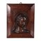 Busto della Vergine Maria vintage in bronzo e legno, Immagine 1