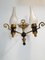 Neoclassical Gilt Bronze and Black Sconces, 1940s, Set of 2 11